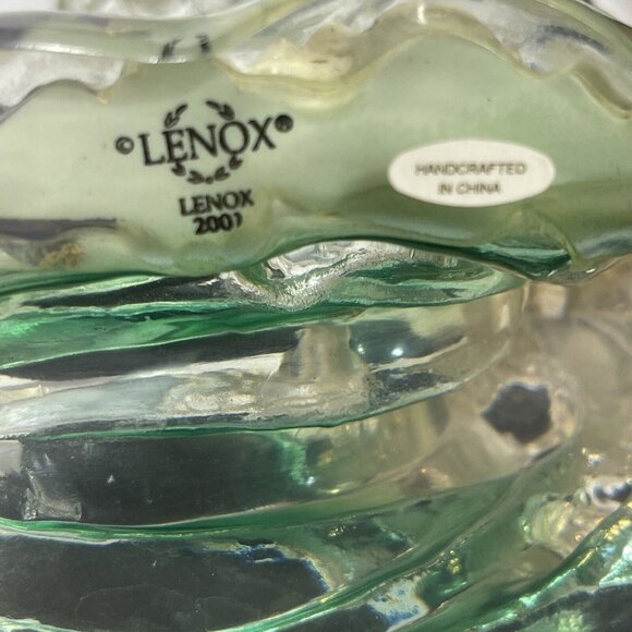 Lenox Dream of Dolphins Waves Seashells Acrylic Figurine 2001. 8 in H. - Picture 10 of 10